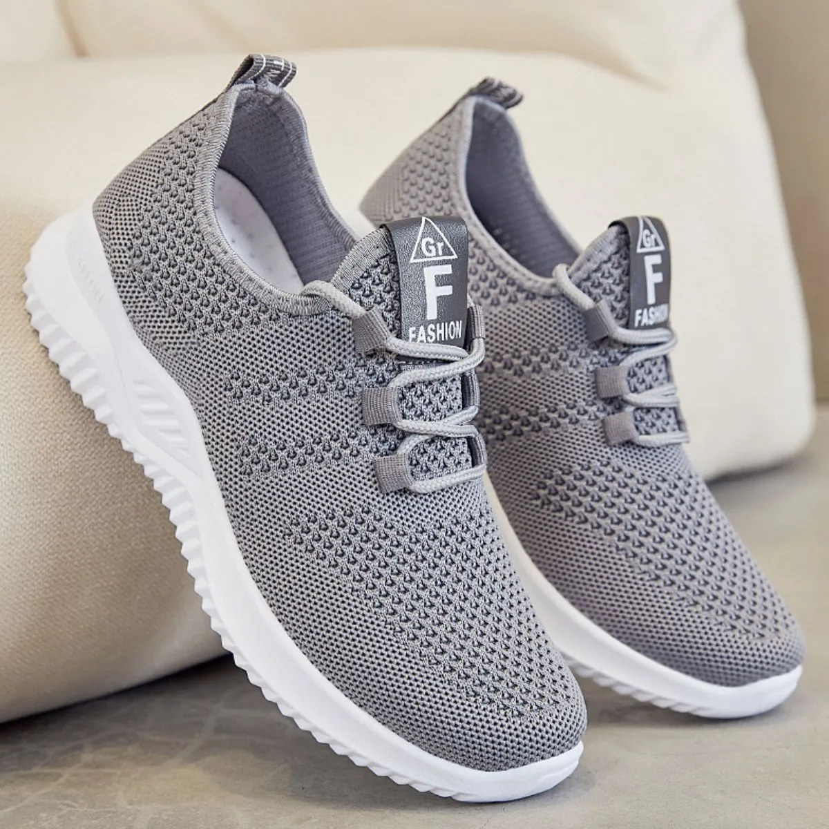 Breathable Mesh Lace Up Athletic Shoes (multiple color options)