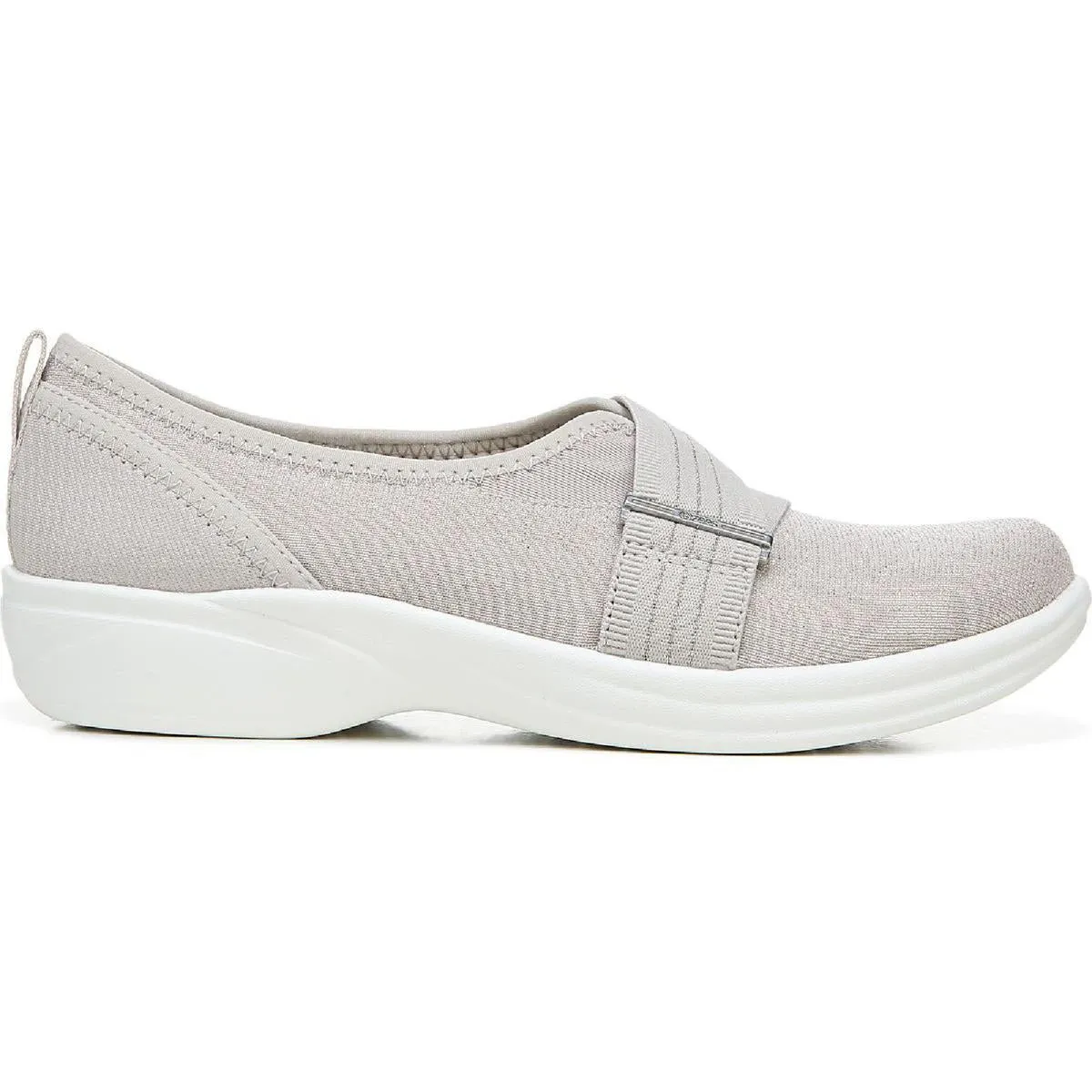 Bzees Womens Niche III Shimmer Lifestyle Slip-On Sneakers