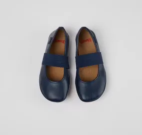 CAMPER Right  Leather Ballerinas Dark Blue