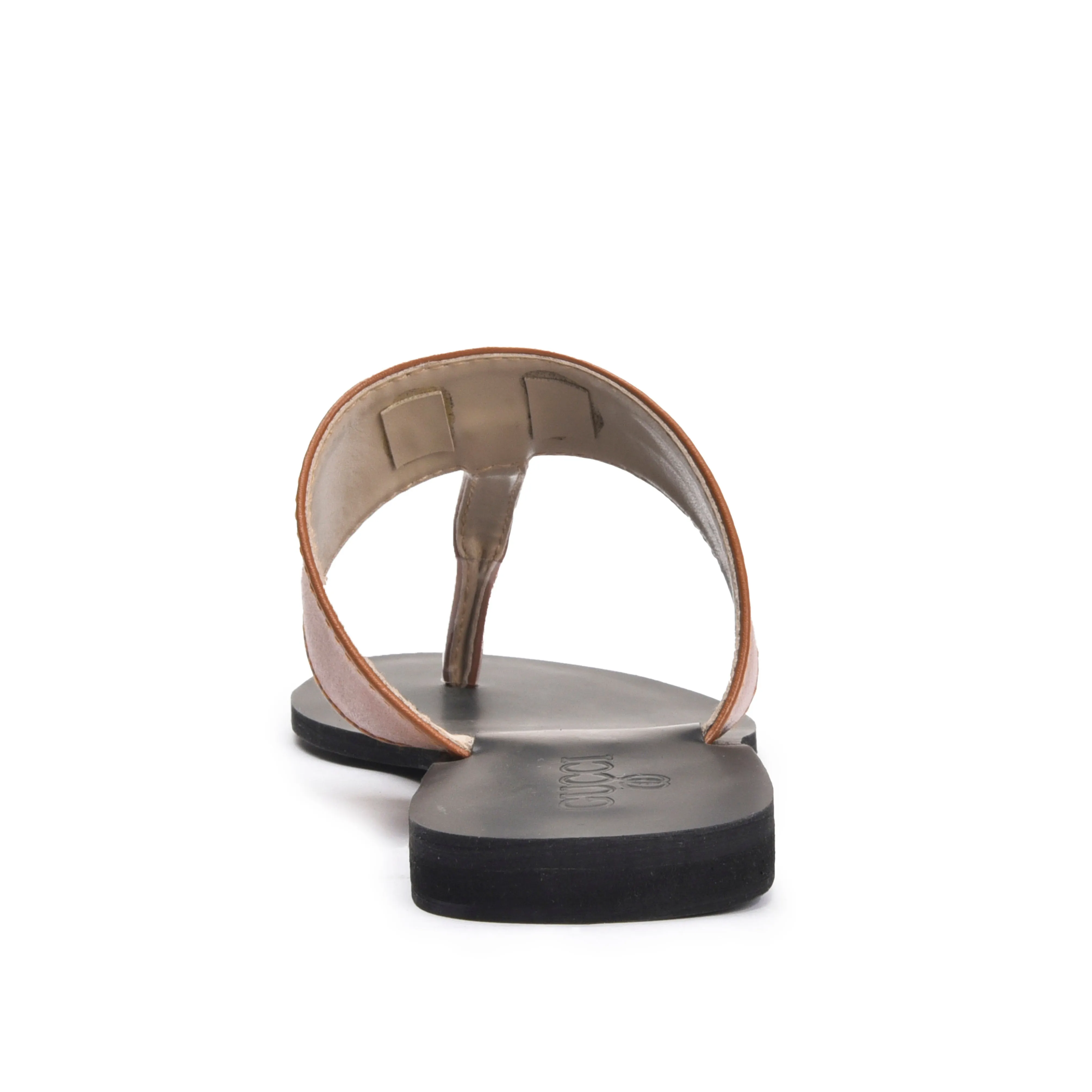 Classic Brown Leather Flat | 716R-B