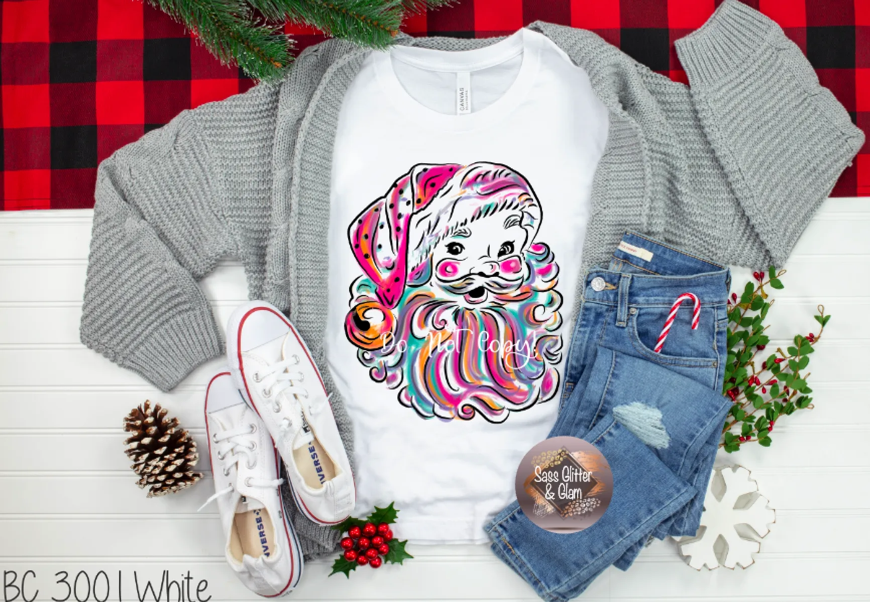 colorful santa