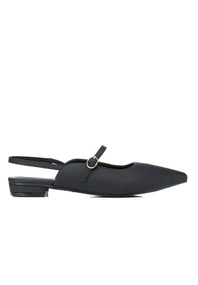 Eurig Pointed Toe Flats & Ballerina (Black)