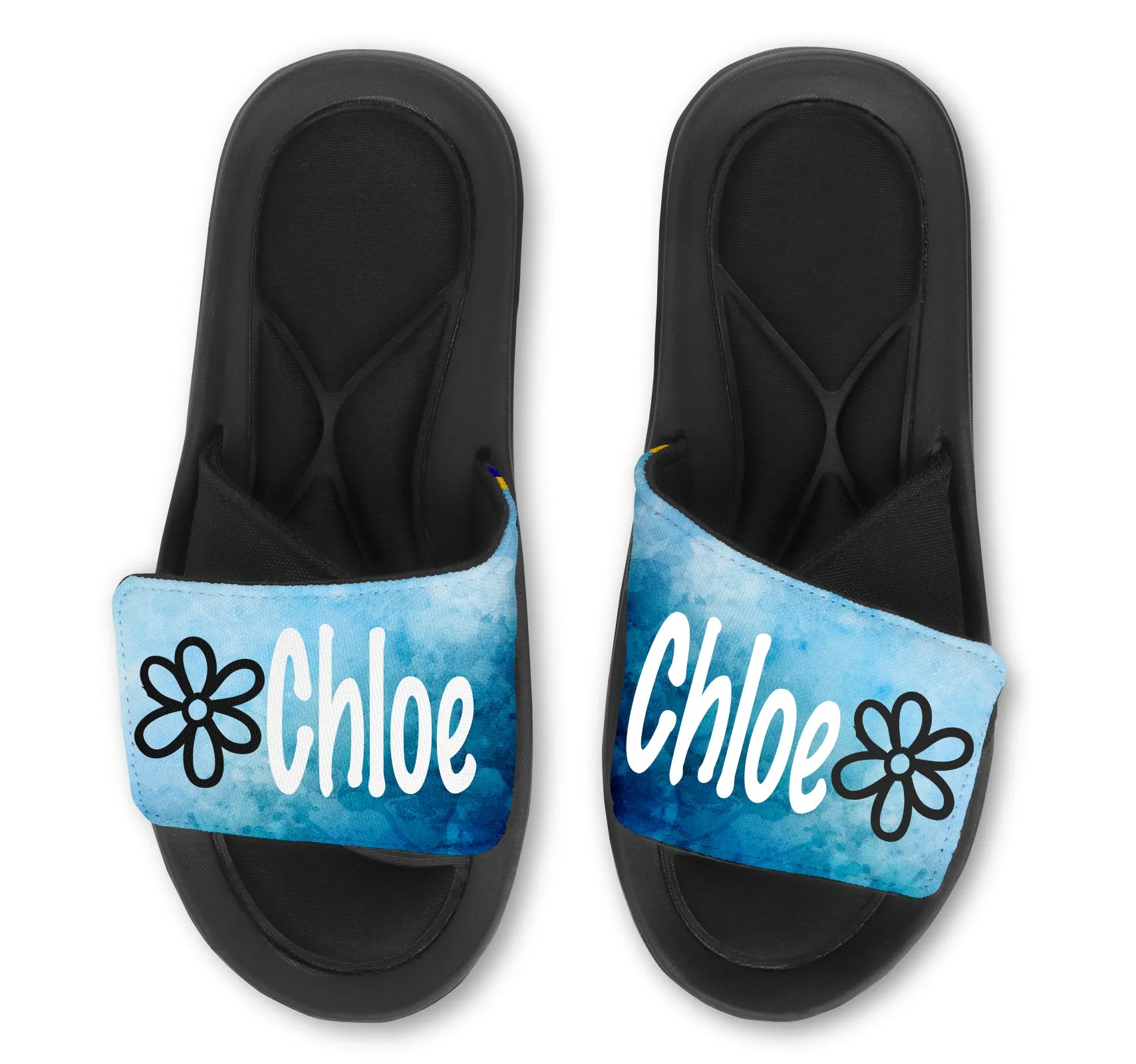 Flower Custom Slides / Sandals - Watercolor