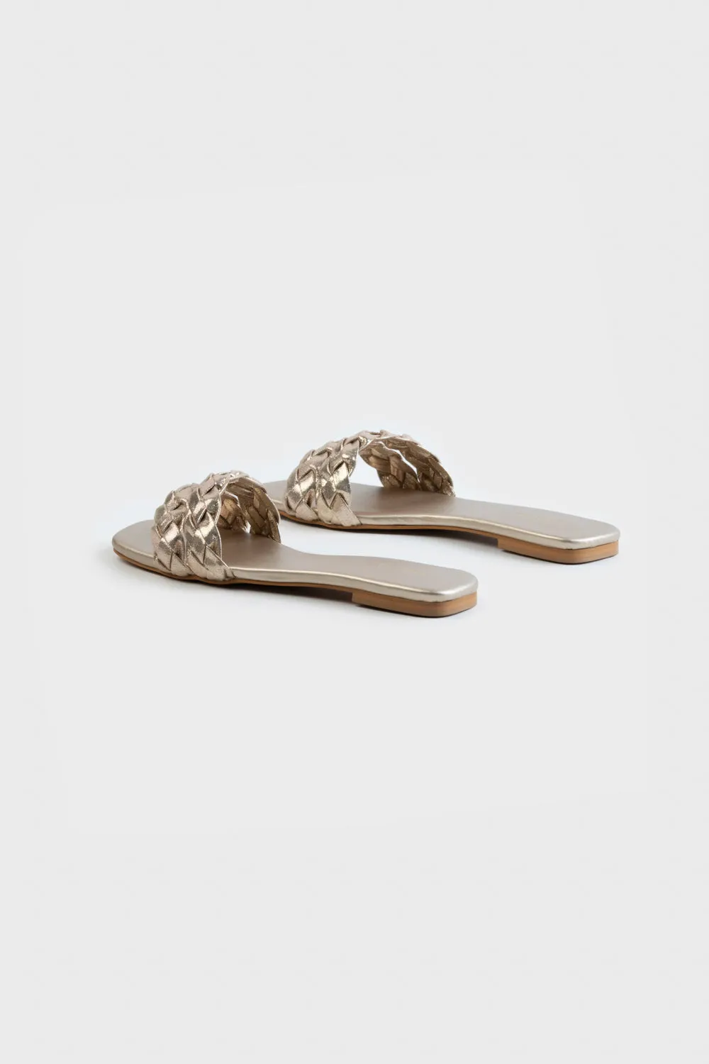 Gold Shimmery Flats