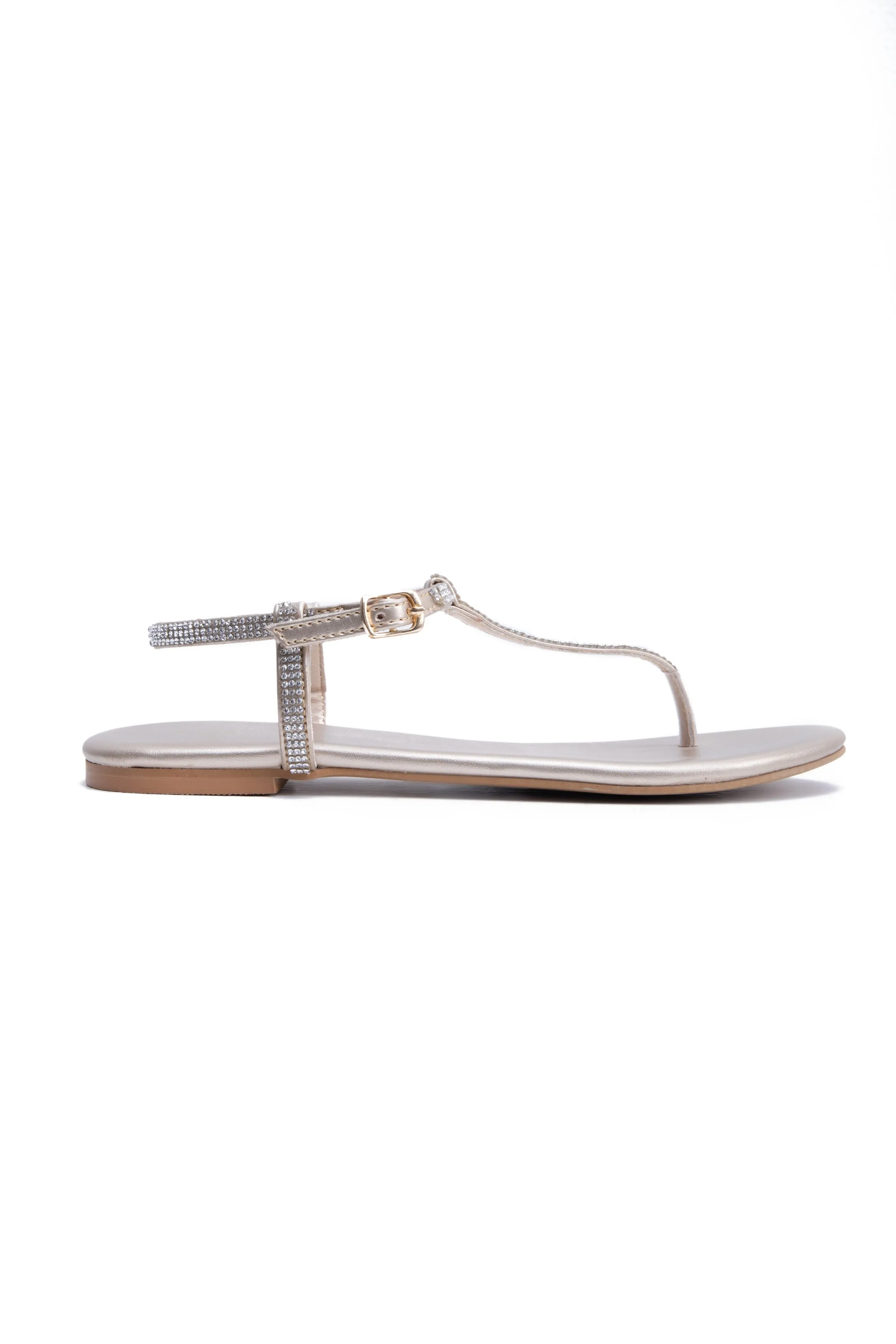 Golden Embellished Flats
