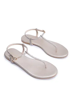 Golden Embellished Flats