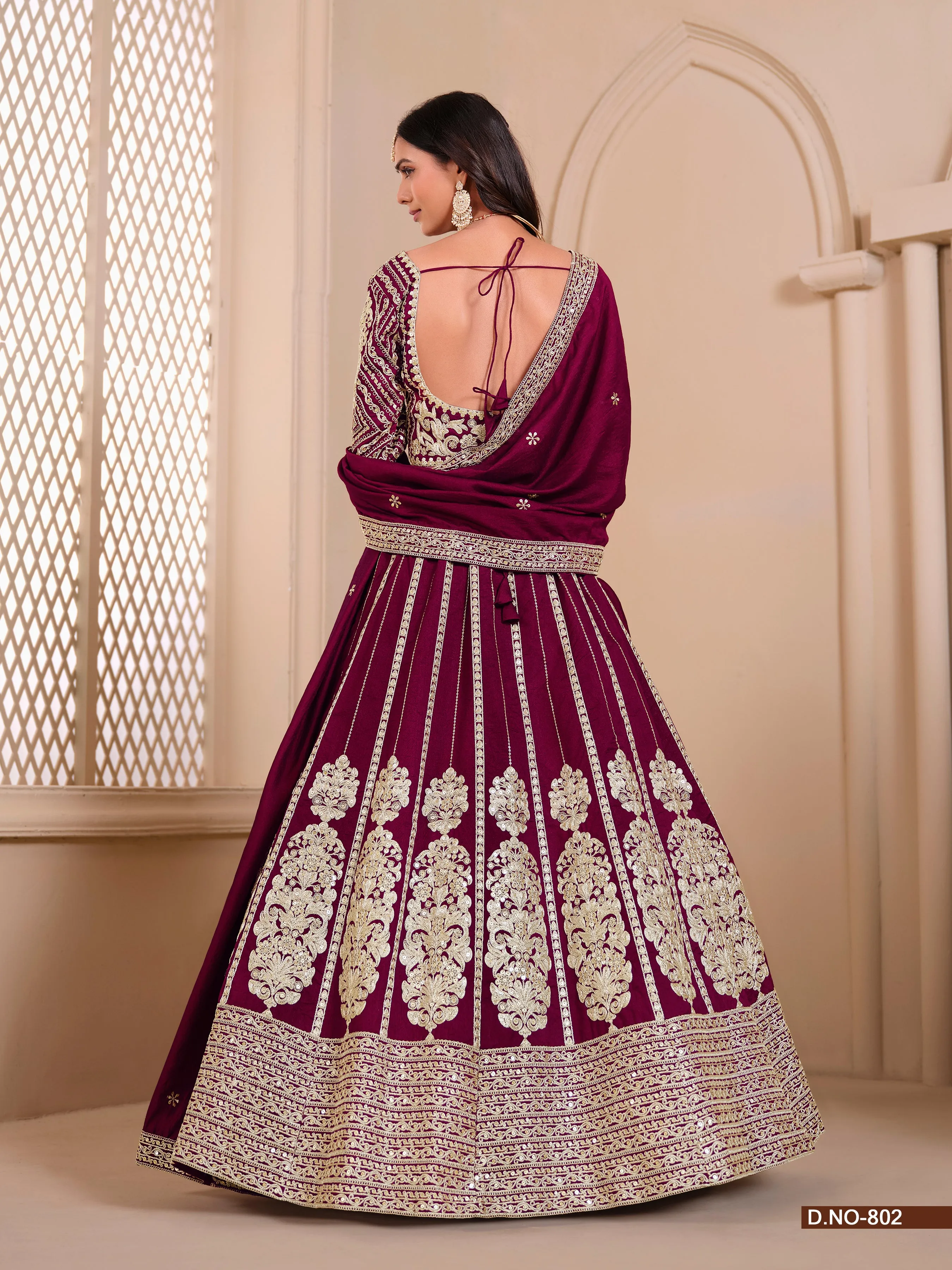 Red Party Wear Pure Shimmer Art Silk Bridal Lehenga Choli