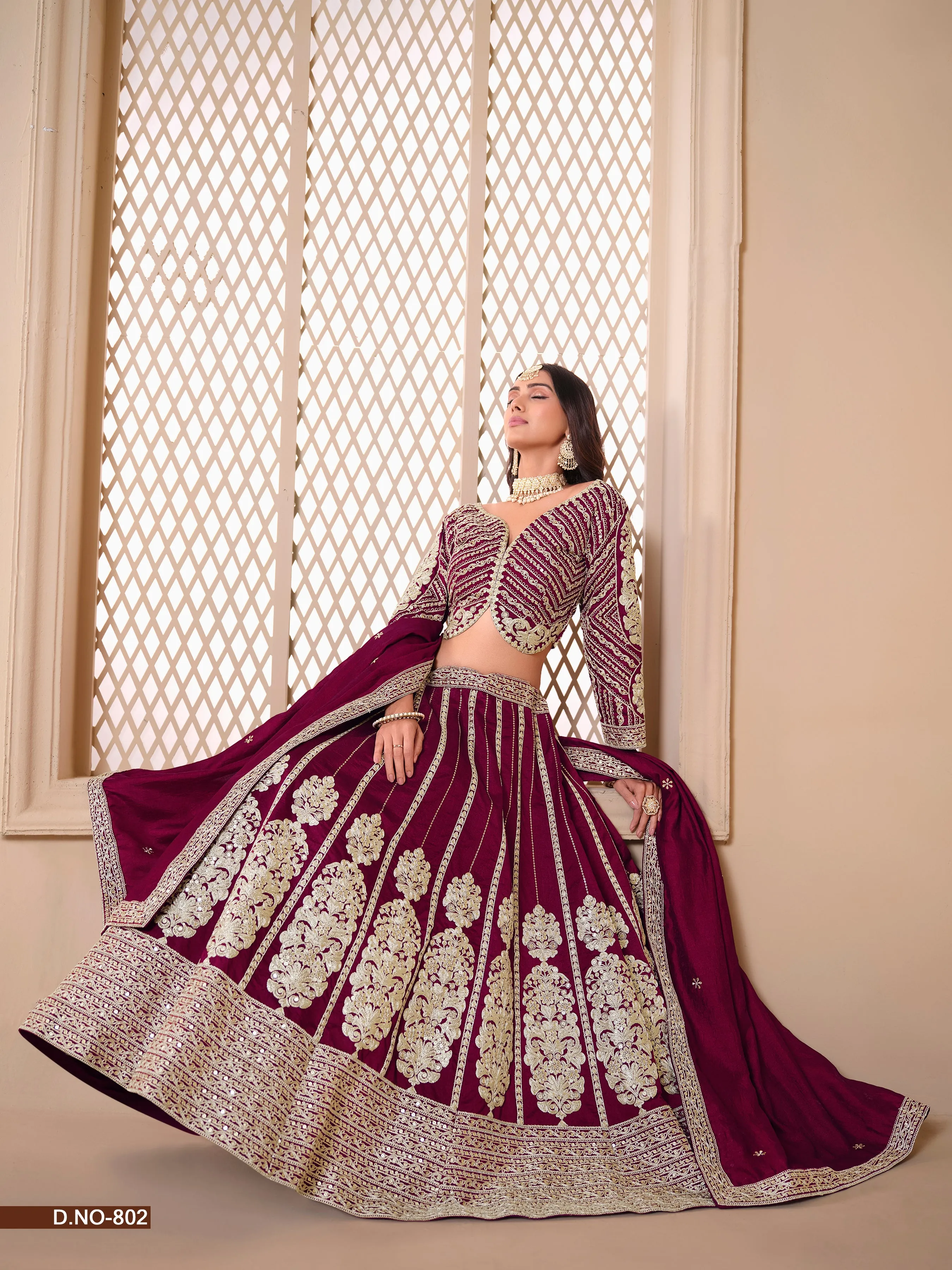 Red Party Wear Pure Shimmer Art Silk Bridal Lehenga Choli