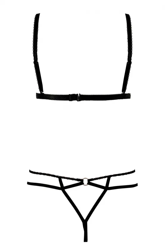 Sexy Strappy Triangle Bra & String Panty Set Anais Alcyone