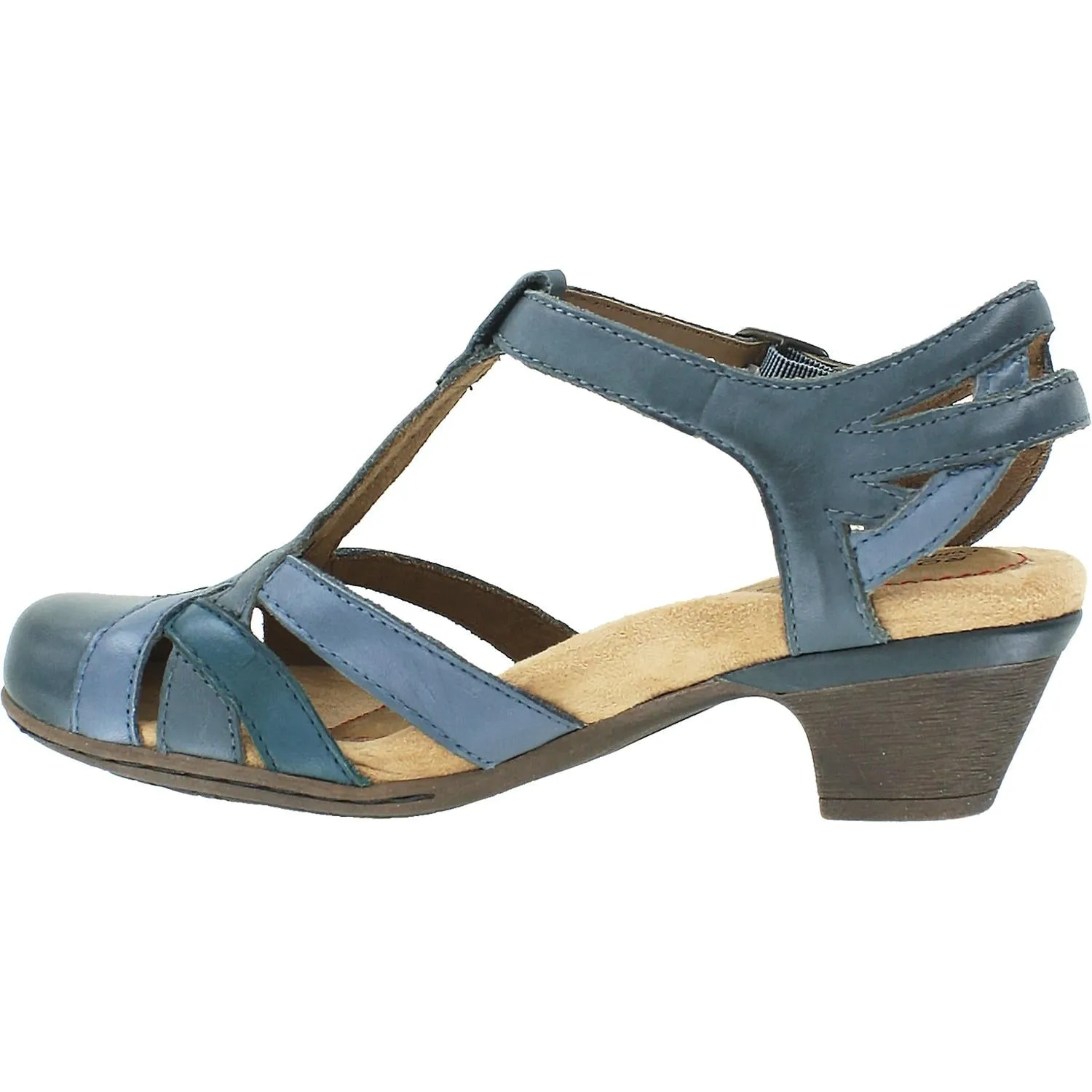 Women's Rockport Cobb Hill Aubrey Blue Multi Leather